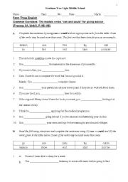 Modal verbs