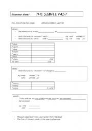 English Worksheet: the past simple