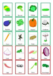 English Worksheet: Vegetables