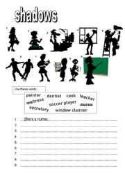 English Worksheet: vocabulary worksheet about jobs....