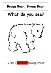 English Worksheet: Brown Bear - Kids Book