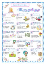 English Worksheet: Easter-Quiz