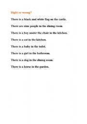 English Worksheet: Right or wrong