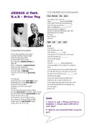 English Worksheet: Price Tag by Jessie J