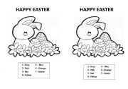 Easter colouring page