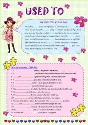 English Worksheet: USED TO 