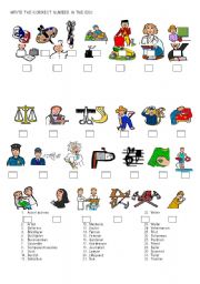 English Worksheet: Jobs