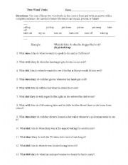 English Worksheet: Phrasal verbs