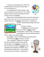 English Worksheet: Past Tense Mystery Story with Activities