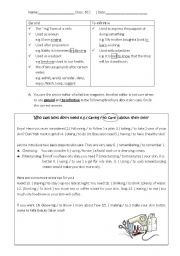English Worksheet: Practice gerund and to-infinitive in context (2 pages)