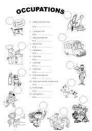 English Worksheet: JOBS MATCH