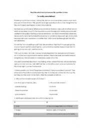 English Worksheet: parenting