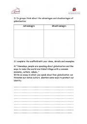 English worksheet: globalization part II