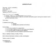 English worksheet: lesson plan crosstalk