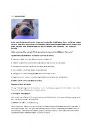 English Worksheet: Pet Myths