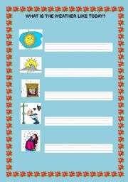 English worksheet: THE WEATHER