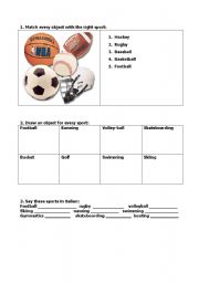 English worksheet: Sports