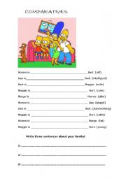 English Worksheet: Comparative and superlative