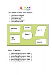 English worksheet: Town and city part 3