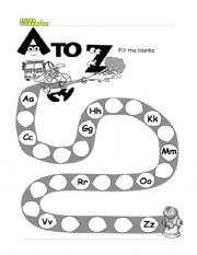 English Worksheet: Alphabet