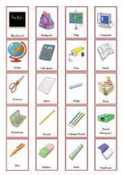 English Worksheet: things in the classroom