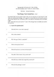 English Worksheet: The Flying Train Committee (part1)