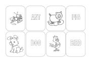 English Worksheet: Animals Game