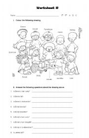 English Worksheet: To be  1/3