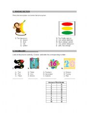 English worksheet: TEST FOR LITTLE STUDENTS SECOND PART