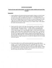 English Worksheet: Study Scenarios