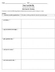 English Worksheet: Now Let Me Fly