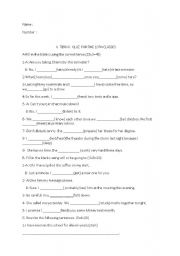 English Worksheet: quiz
