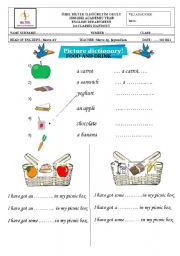 English Worksheet: Picnic Time!