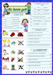 English Worksheet: To Have Got