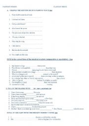 English Worksheet: passive, present perfect, comparative superlative