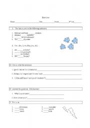 English Worksheet: Exercises the kitchen use of a-an