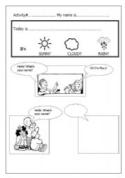 English Worksheet: Greetings