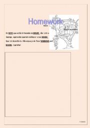 English worksheet: This is my house