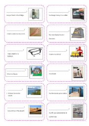 English Worksheet: Creating Questions Activity Cards Part 2 (where, when)