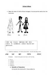 English Worksheet: Urban Tribes