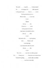 English Worksheet: its my life