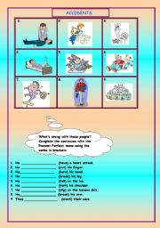 English Worksheet: ACCIDENTS