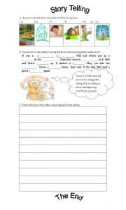 English Worksheet: story writing