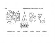 English Worksheet: Christmas Vocabulary