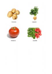English Worksheet: VEGETABLES 1