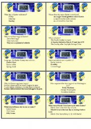 English Worksheet: Easter Quiz