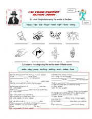 English Worksheet: Elton John song - Im your puppet with exercises and answer key