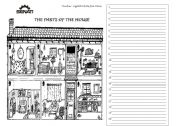 English Worksheet: Describing parts of the house