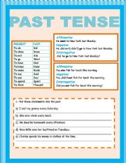 English Worksheet: COMPLETE SET: PAST SIMPLE II