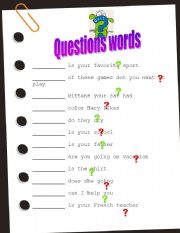 Questions words